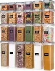 24Pcs Airtight Food Storage Container Set with Lids, Bpa-Free Pantry Organiser f