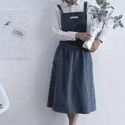 Plain Cotton Apron Pink - One Size