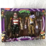 NECA TMNT Game Turtles In Time Pirate BEBOP ROCKSTEADY Ninja Turtles MIB In Hand