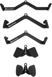 Meteor 5Pcs Cable Pulley Attachment, Exercise Machine Accessories, LAT Pull-Down