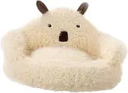 Fenteer Plush Round Pet Bed Cat Beds for Indoor Cats Washable Snooze, Autumn Winter, Calming Soft Dog Cat Bed Cat Nest for Puppy Cats, Sofa