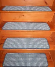 13 Step 9" X 30" + Landing 29" x 30" Tufted Woven WOOL Carpet Stair Treads.
