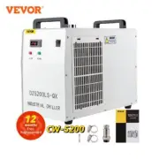 CW-5200 CNC Laser Engraving Machine Chiller Thermolysis Industrial Water Cooler