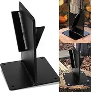 sixcow 2024 Upgrade Heavy Duty 10lb for Kindling Splitter Cracker, Firewood Splitter Wedge, Cast Iron Splitting Wedge, No Sharp Edge Wood Splitter, for Manual Maul Log Kindling Splitter Cracker