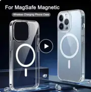 New Clear Magnetic Case for iPhone 11 12 13 14 15 16 Series