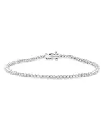 Meira T 14K White Gold Diamond Tennis Bracelet