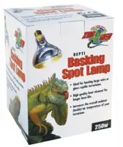 Zoo Med Reptile Basking Spot Lamp 250 Watts, Whites &Amp; Tans