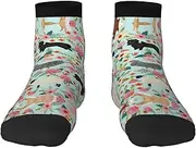 [JBYJBX] Farm Animal Print Adult Socks Womens Mens Workout Thermal Cozy All-Season Gift Holiday Articles Use