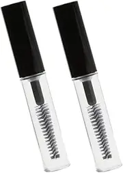 2Pcs-Reusable Portable Empty Mascara Bottle Transparent Eyelash Grower Tube Container with Brush 4ML Dexterous and Professional