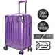 璀璨之星系列 ABS+PC 金屬紋 拉鍊 行李箱 2233-20P 20吋 紫色