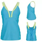 Wilson Women Tank Top V-Neck Built In Bra Tennis Workout Gym Sz 8 XS NEW
