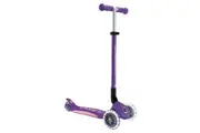 Globber Primo Fold Plus Lights Scooter V2 - Purple / Pastel Pink