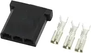 BIZOCA 3 Pin Auto Plastic Housing 311906231B Cable Plug Wiring Harness Female Connector with Terminal 311 906 231 B 925015-1(1 x Female)