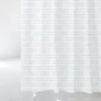 在飛比找Coupang 酷澎優惠-北歐風浴簾 sc219+不鏽鋼掛鉤 12入+白色掛桿組合