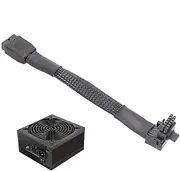 GPU Extension Cable, Straight Head Adapter GPU Cables, Graphics Card Elbow Cable, GPU Connector Cable, Extension Sleeved Adapter for Most Graphics Cards