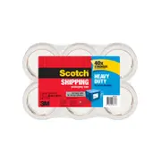 Scotch 48mm x 50m Heavy Duty Shipping Packaging Tape - 6 Pack