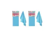 2x White Magic Reusable 70cm Tea Towel Absorbent Cleaning Drying Cloth Sea Blue