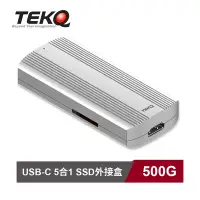 在飛比找Yahoo奇摩購物中心優惠-【TEKQ】583 URUS USB-C 5 合 1 外接 