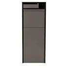 Northcote Pottery Charcoal Zephyr Parcel Letterbox w/ Parcel/Letter Slot