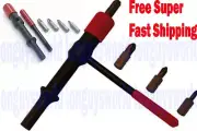 AIR IMPACT Hammer Stripped Broken SCREW FASTENER REMOVER Extractor Breaker Tool