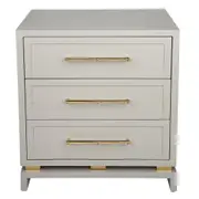 Pearl Bedside Table - Large Grey