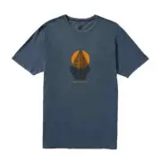 Volcom "Fronz" Short Sleeve Tee (China Blue) Men's Graphic T-Shirt