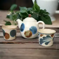 在飛比找蝦皮購物優惠-現貨 日本製 筆青 陶瓷茶壺 茶杯 禮盒組 陶瓷茶杯 泡茶壺