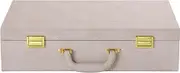 Homegala Modern Shagreen Leather Storage Trunk, Portable Decorative Luggage Suitcase For Travel, Chest Decorative Storage Box For Keepsakes, Gifts, Crafts(ivory)