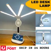 Touch LED Desk Lamp Bed side Study Reading Table Light USB Port Dimmable Austral