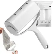 Pet Hair Sticky Roller | 5 Rollers Paper Portable Dog and Cat Lint Remover,with Dust Cover Strong Stickiness Clothing Lint Roller for Bed