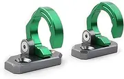 2pcs Front Rear Brake Line Hose Snap Clamp CNC, for KX85 2001-2019, KLX140 2008-2019, KLX250S 2009-2014, Green Brake Hose Cable Clamp
