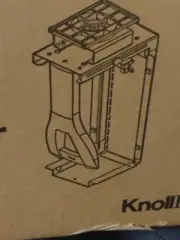 Knoll Adustible Under Desk Computer Tower CPU Holder Adjustable