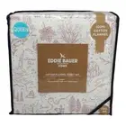 Eddie Bauer Home QUEEN Cotton Flannel Sheet Set 100% Cotton Super Soft Warm Whit