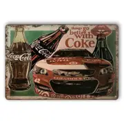 3x Coke Chevrolet 55 Better Coca Cola Rustic Look Decorative Wall Art Tin Sign