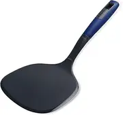 Tasty Everyday Pancake Turner with Flattened Edges, Extra Large Spatula, Soft-Touch Handle, Making & Serving Pancakes Crêpes, Suitable for Coated Pans, Dimensions: 34x15x6cm, Colour: Dark Blue, Grey