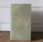 Green Onyx Marble Plinth, Corner Table, Corner Table, Onyx stand, Bedside Table