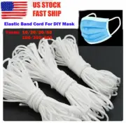 10 yards Round Elastic Band Rope Cord Ear Hanging Tapes Sewing For Face Masks