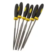 6Pcs Mini Metal File Wood Grind Hand Tools Rasp Needle Filing Wood Chisel Set