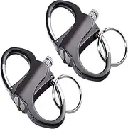 Keychain Lighter, Lighter Key Chain, Fire Starter Key Ring, Metal Keychains Lighters for Outdoor Car and Home (Style-B-2Pcs)