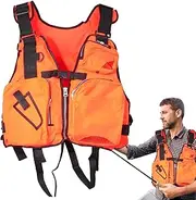 Swim Vest for Adults, Throw Buoyancy - Floatation Swim Vest with Reflective Strips - Fishing Vest, Fishing Floating Jacket for Fishing, Swimming, Boating, Water Sports