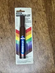 Vtg Carter’s Dennison Marks-A-Lot Permanent Marker Brown Broad Tip SEALED NOS