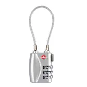 Portable Anti-theft Password Lock Mini Bag Small Padlock Customs Password Zinc Alloy Lock_Silver