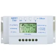 MPPT 12V 24V Auto 40A Solar Controller Regulator LCD Display For Stre NY9