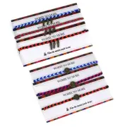 Guatemalan Worry Doll Bracelet Fair Trade Mayan Charms Hand Woven Bangles