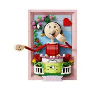 348pc Popeye Olive 3D Portrait Buildable 21cm Action Figure Building Toy Set