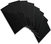 AULIGET 100-Piece Polished Black Thick PVC Peel and Stick Backsplash, 3" x 6" Waterproof Subway Tile Peel and Stick Wall Tiles for Kitchen & Bathroom
