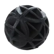 2X(50 Pcs 18mm Diameter Black Bio Balls for Aquarium Pond O3G3)3184