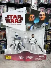 Star Wars - The Clone Wars - Captain Rex & Clone Trooper Fives