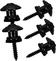 COSMEVIVI Guitar Strap Lock Button Kit Pcs Metal Locking Buckles for Guitar Bass and Ukulele
