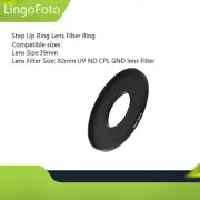 39-82mm Step Up Ring Lens Filter Ring UV/ND/CPL GND Lens Adapter Filter Ring